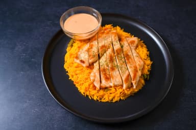Grilled chicken and yellow rice