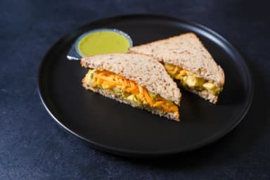 Toast with egg, avocado and cheddar cheese